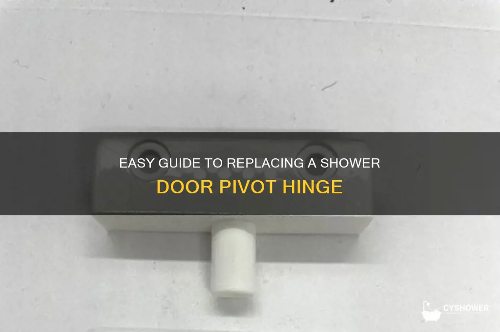how to replace pivot hinge on shower door