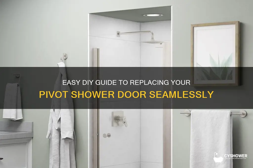 how to replace pivot shower door