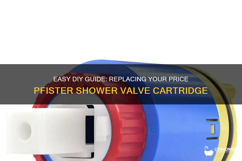 how to replace price pfister shower valve cartridge