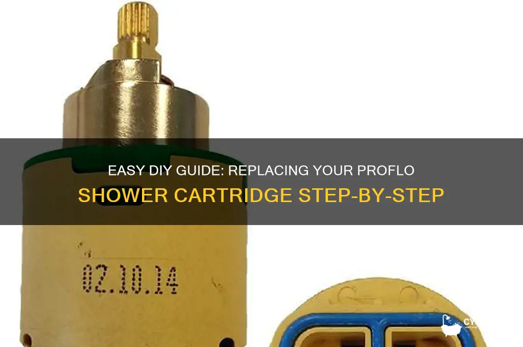 how to replace proflo shower cartridge