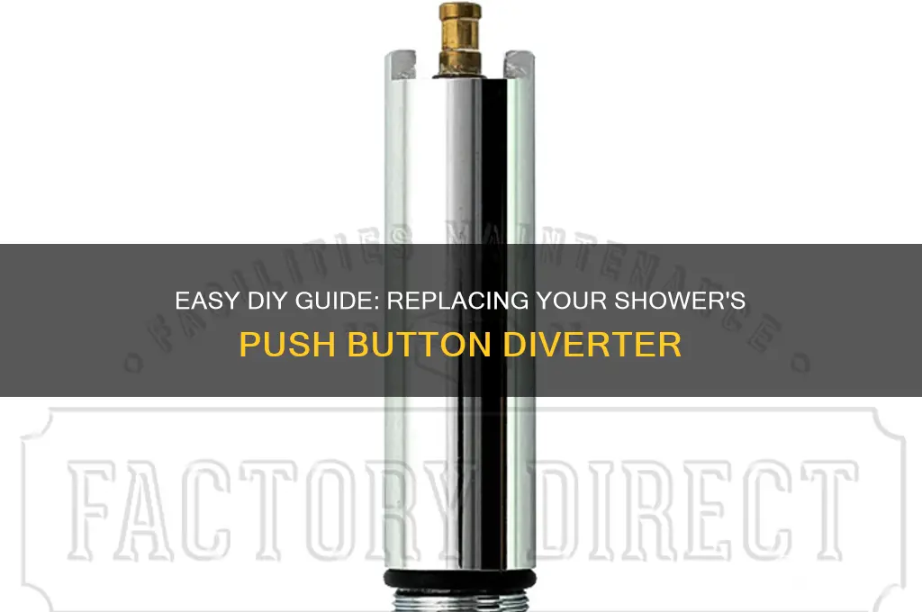 how to replace push button diverter in shower