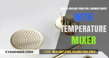 Upgrade Your Shower: Replace Push-Pull Faucet with Temperature Mixer Easily