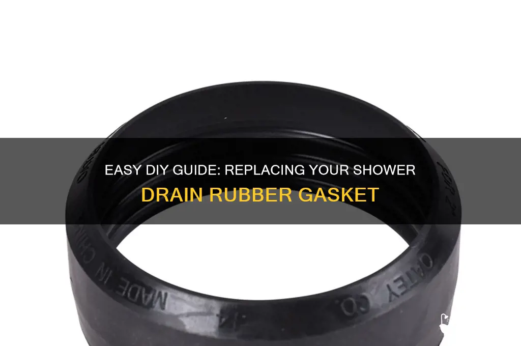how to replace rubber gasket on shower drain