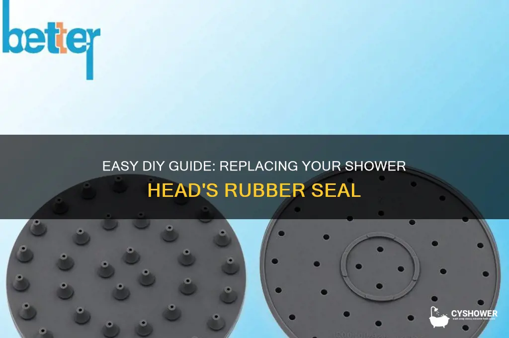 how to replace rubber seal in shower head