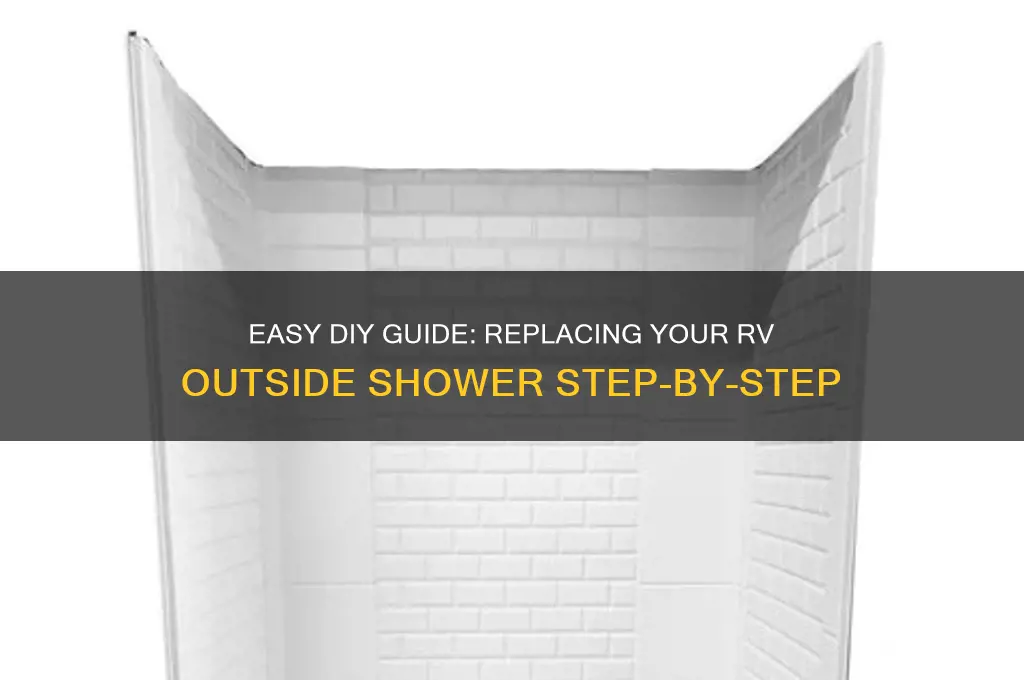 how to replace rv outside shower