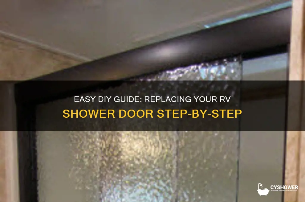 how to replace rv shower door