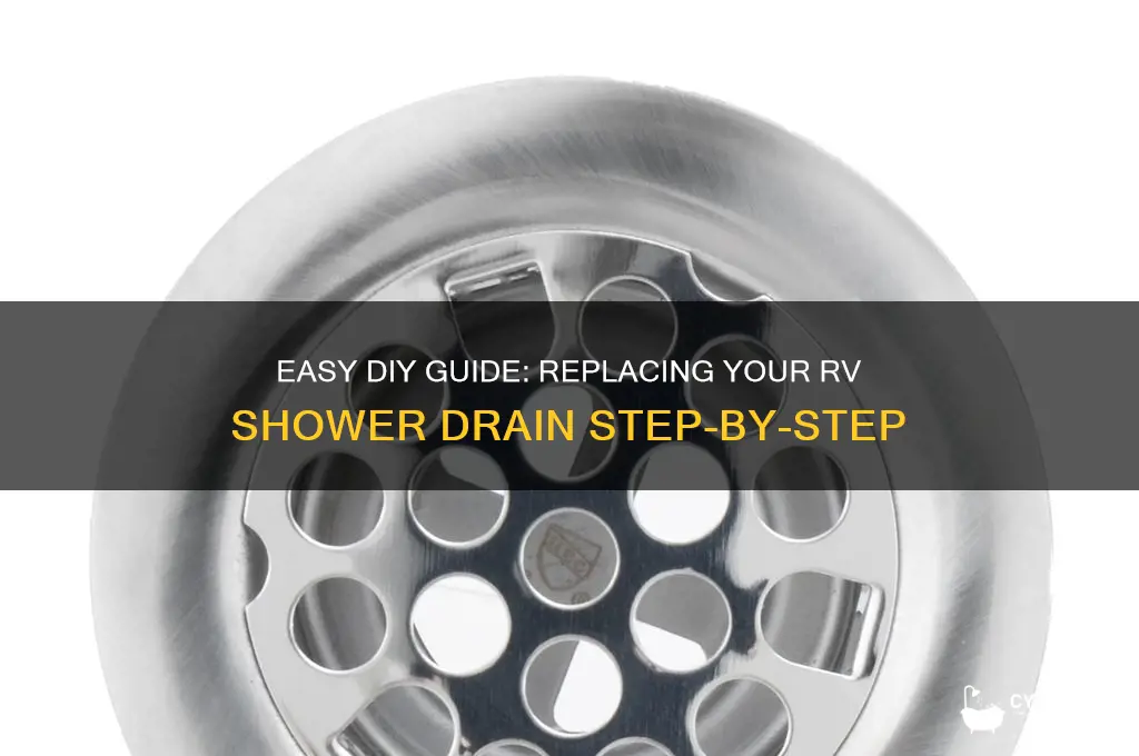 how to replace rv shower drain