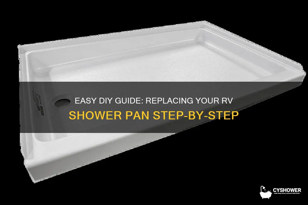 how to replace rv shower pan