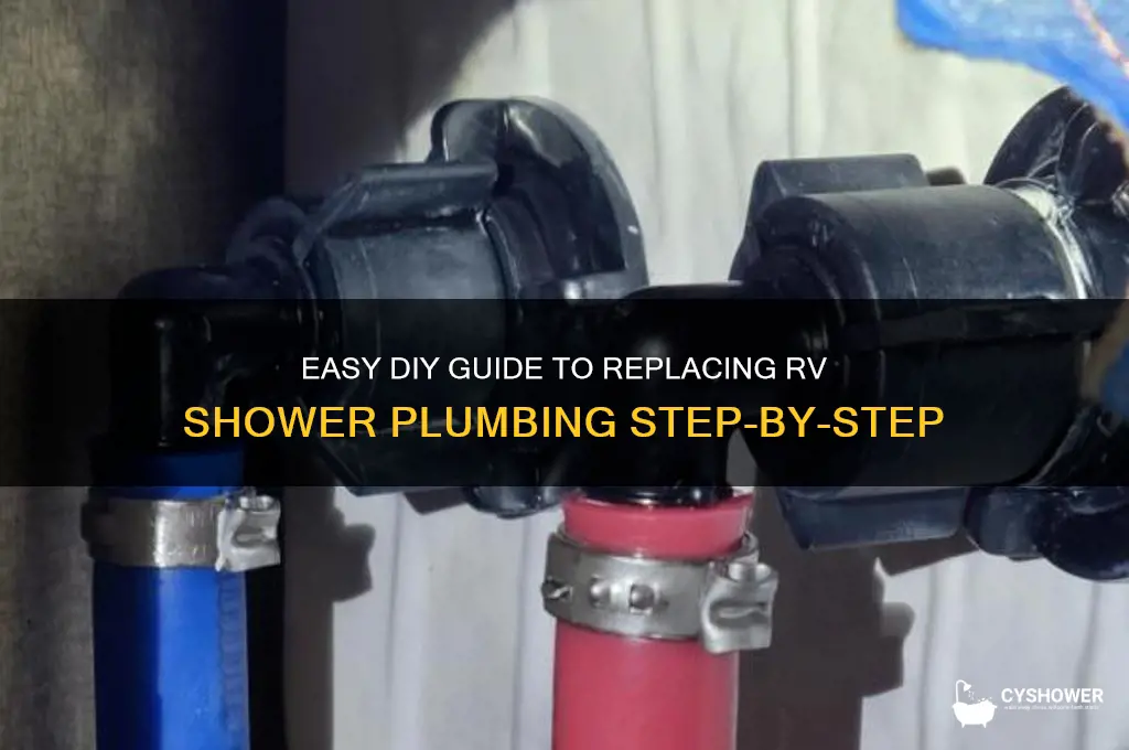 how to replace rv shower pluming