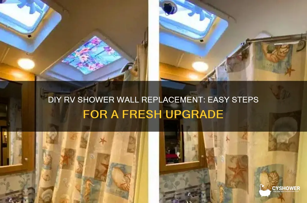 how to replace rv shower walls