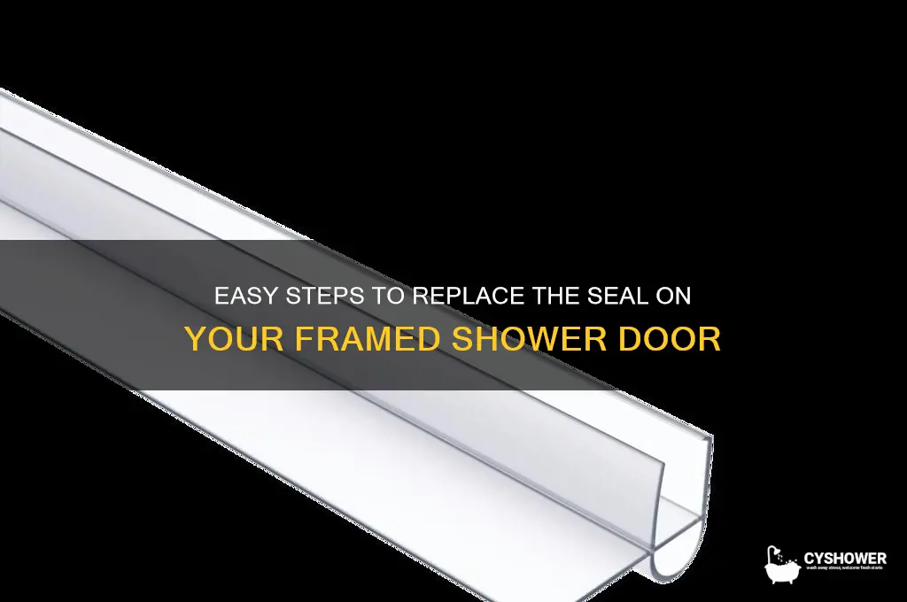 how to replace seal on framed shower door
