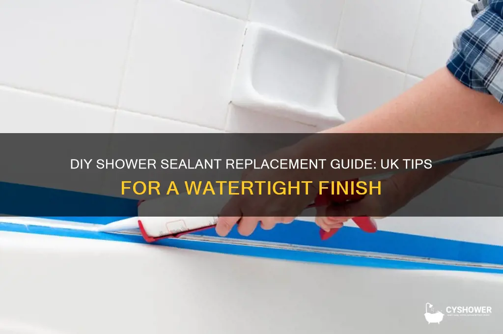 how to replace sealant in shower uk