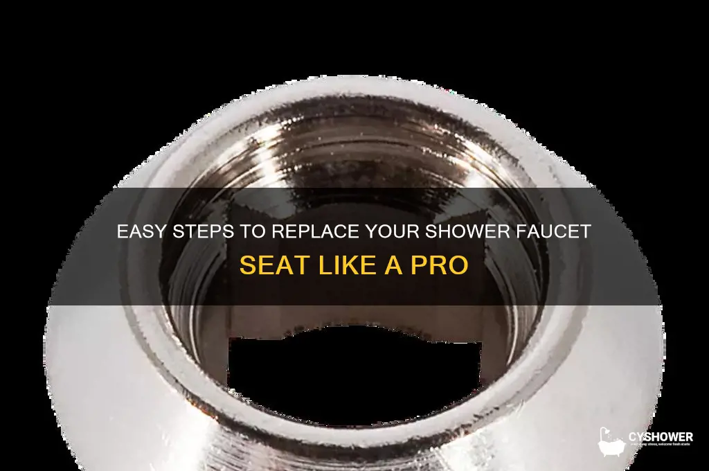 how to replace seat in shower faucet