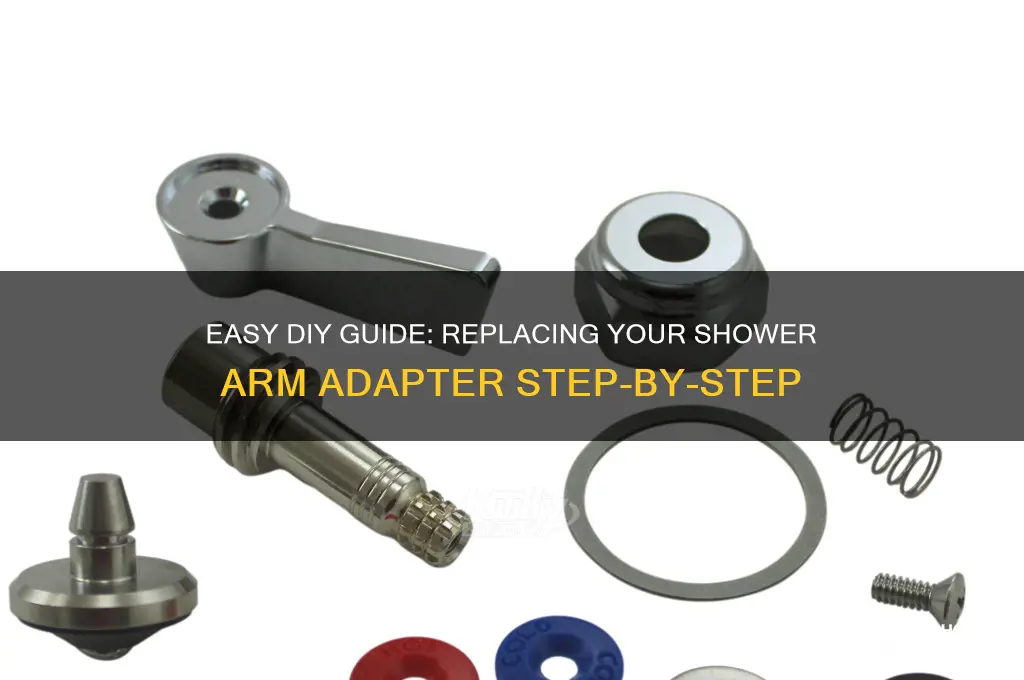 how to replace shower arm adapter
