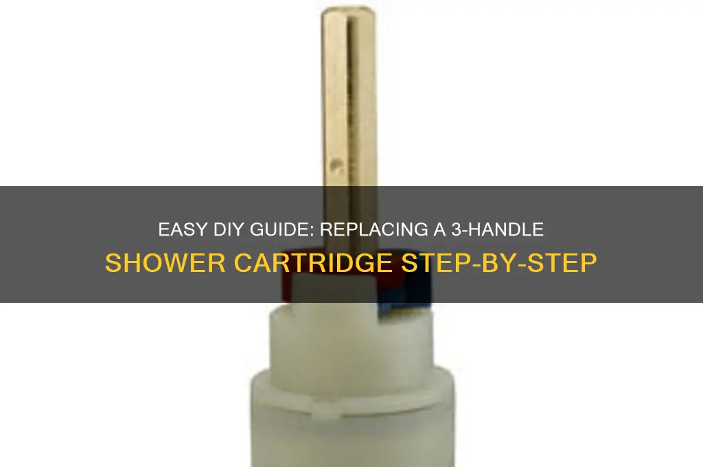 how to replace shower cartridge 3 handle