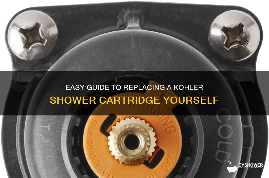 how to replace shower cartridge kohler