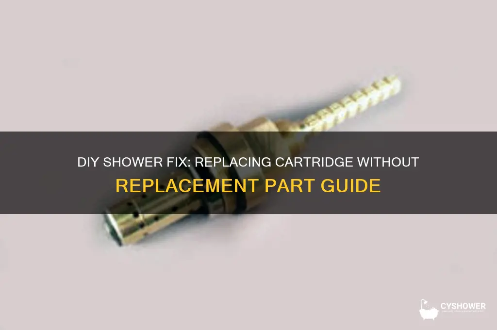 how to replace shower cartridge without cartridge