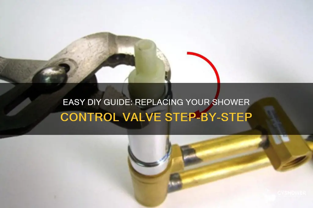 how to replace shower control