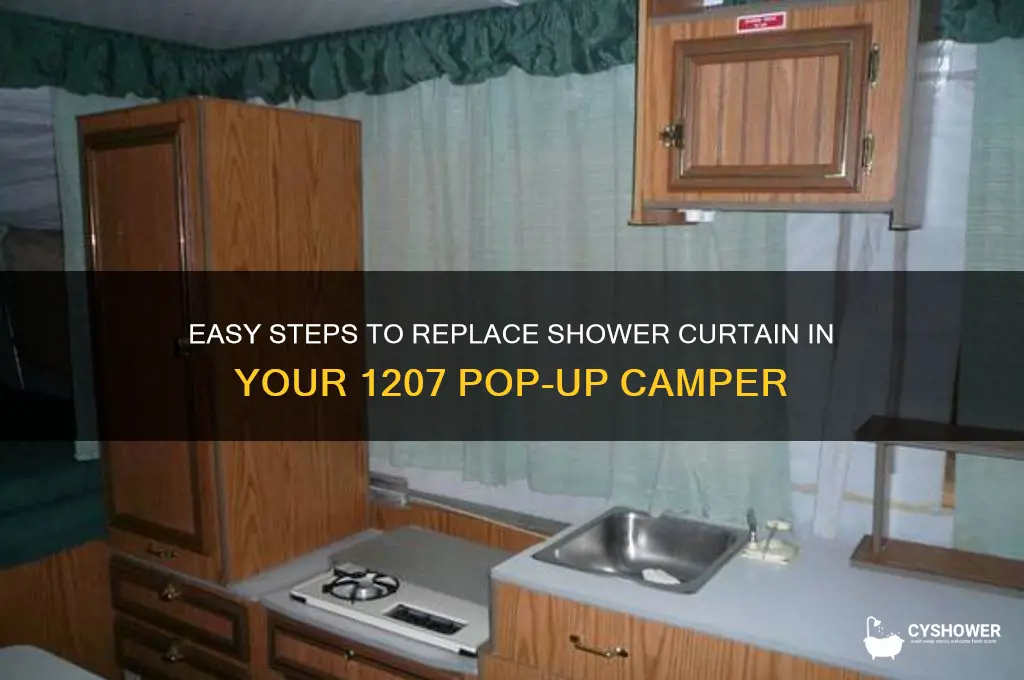 how to replace shower curtain in 1207 popup