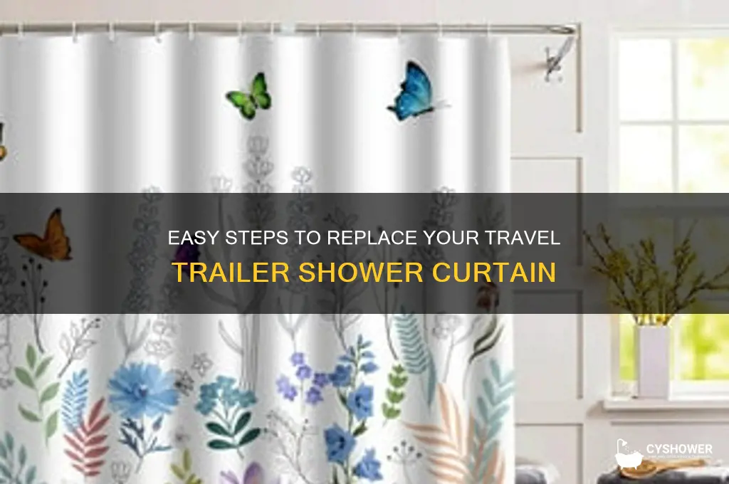 how to replace shower curtain in travel trailer