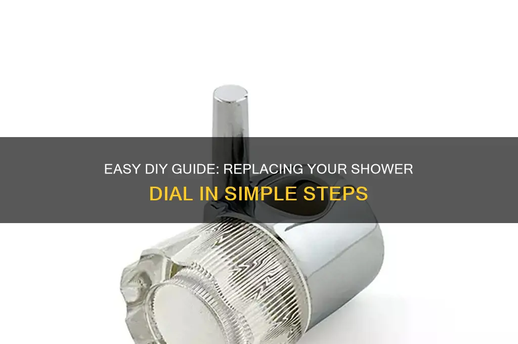 how to replace shower dial