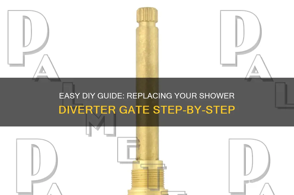how to replace shower diverter gate