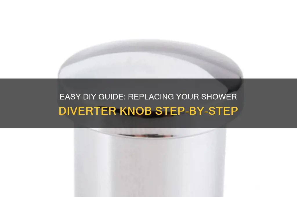 how to replace shower diverter knob