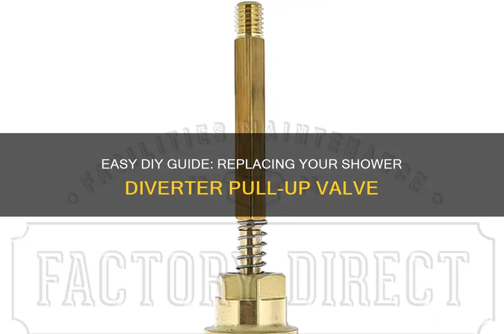 how to replace shower diverter pull-up