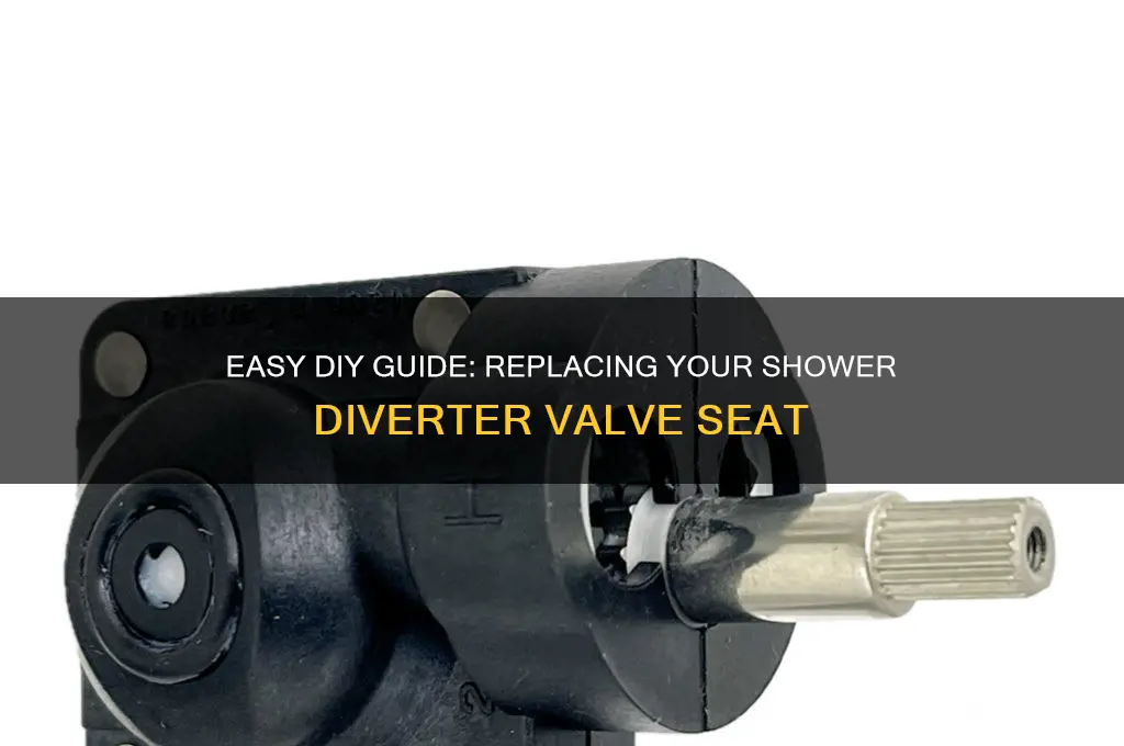 how to replace shower diverter valve seat