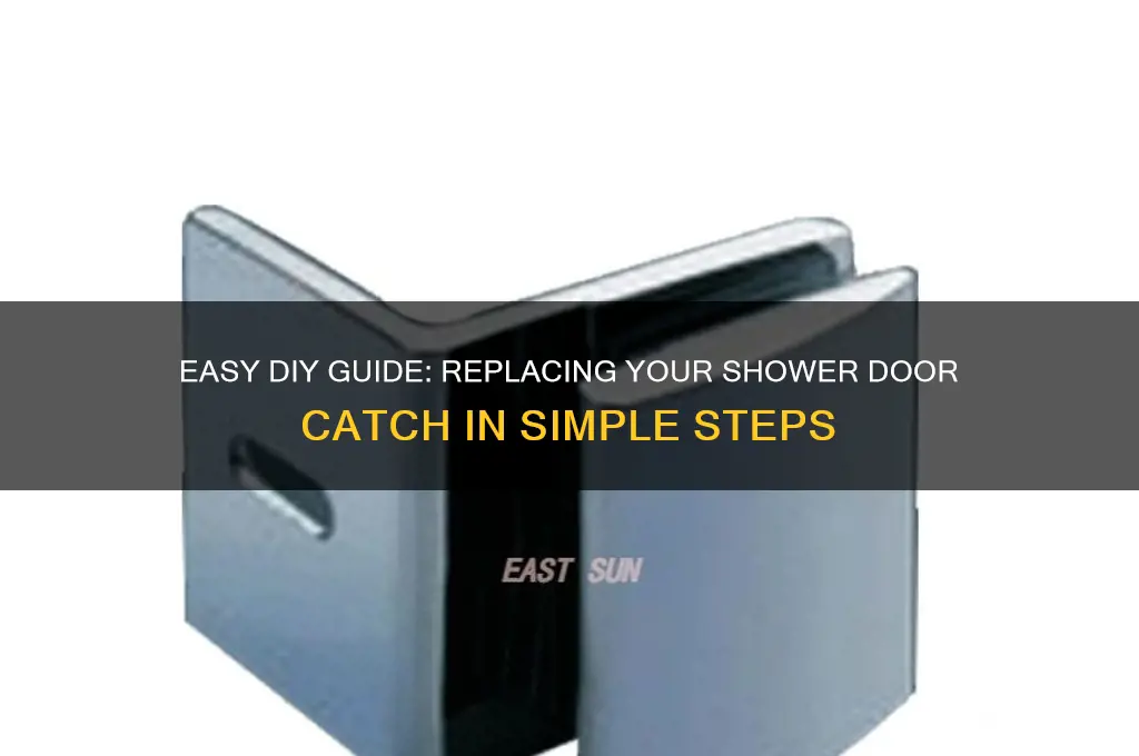 how to replace shower door catch