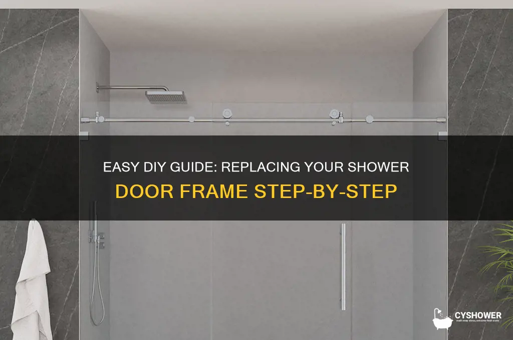 how to replace shower door frame