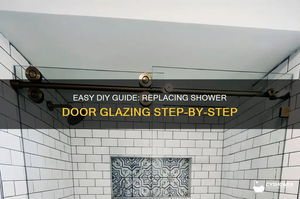 how to replace shower door glazing