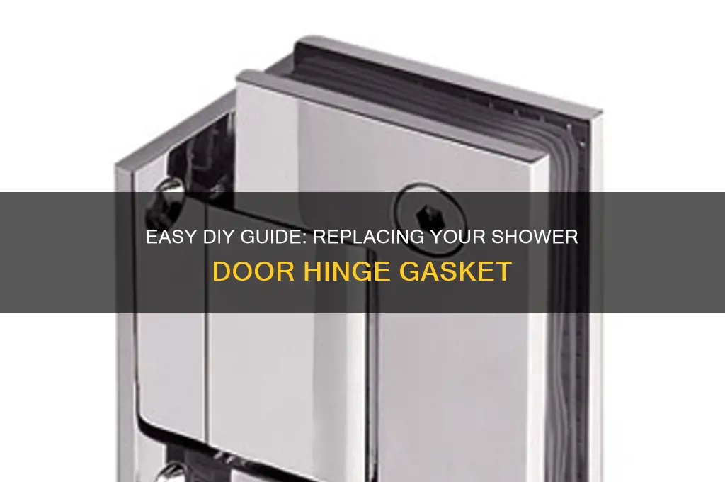 how to replace shower door hinge gasket