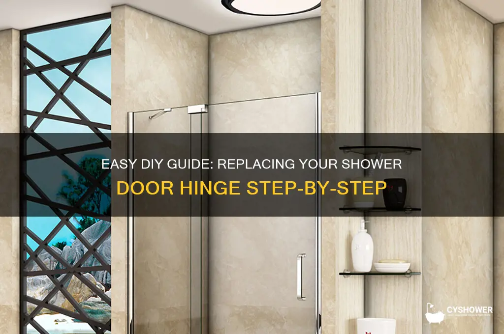 how to replace shower door hinge