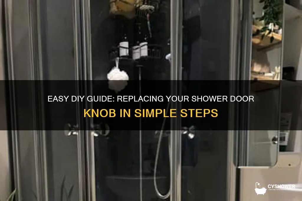 how to replace shower door knob