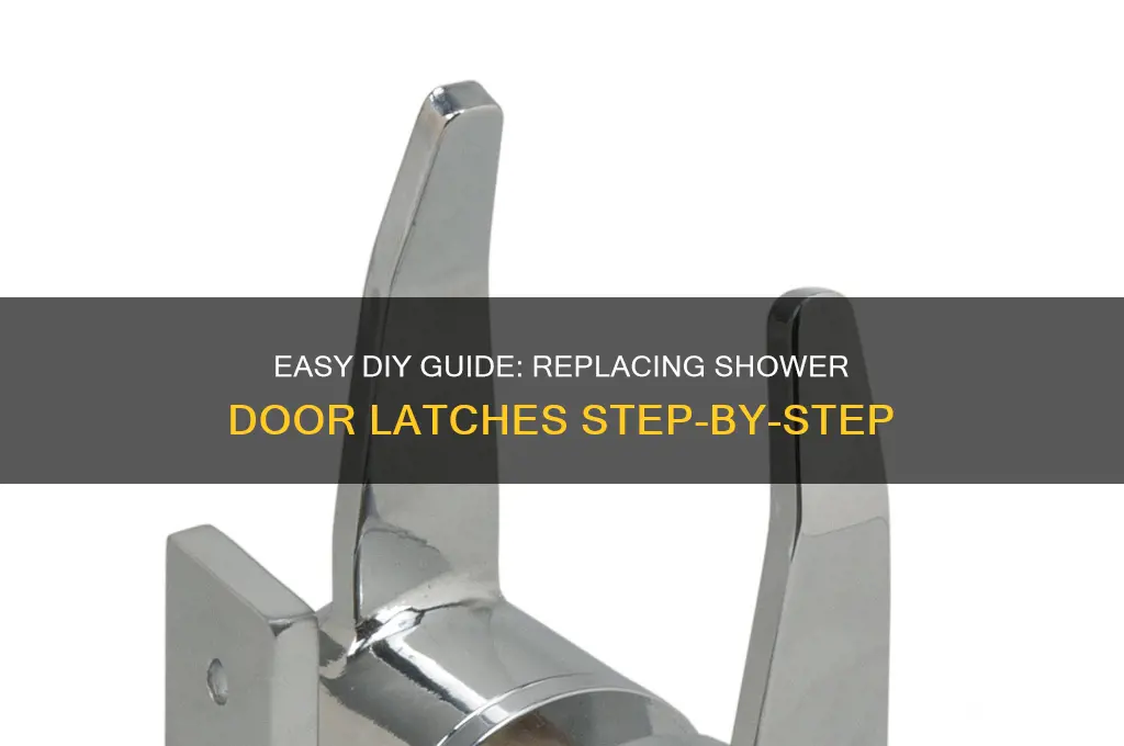 how to replace shower door latches