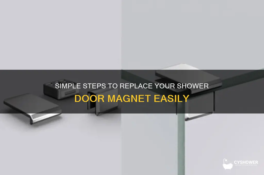 how to replace shower door magnet