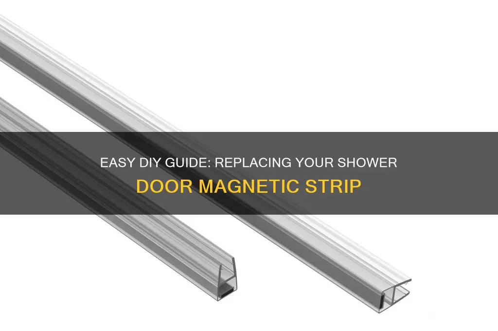 how to replace shower door magnetic strip