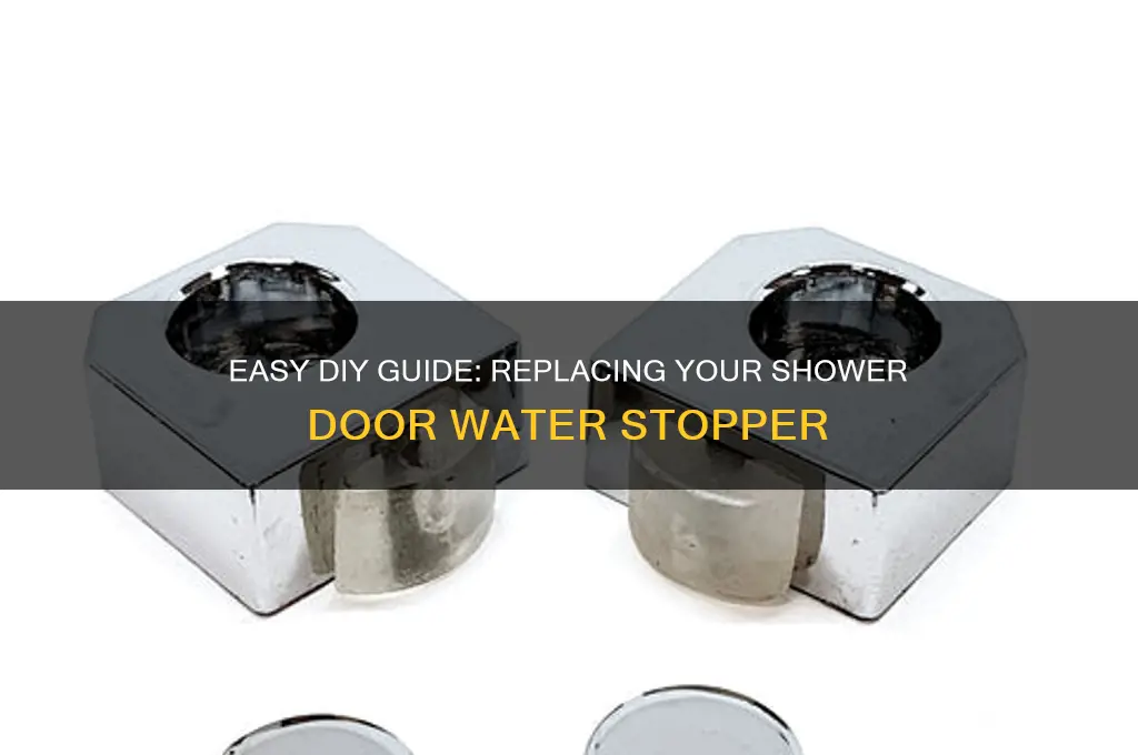 how to replace shower door water stopper