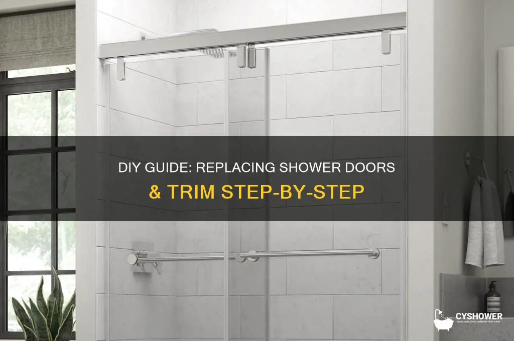 how to replace shower doors & trim