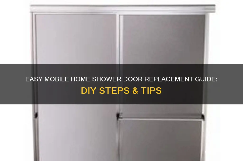 how to replace shower doors in a mobile home