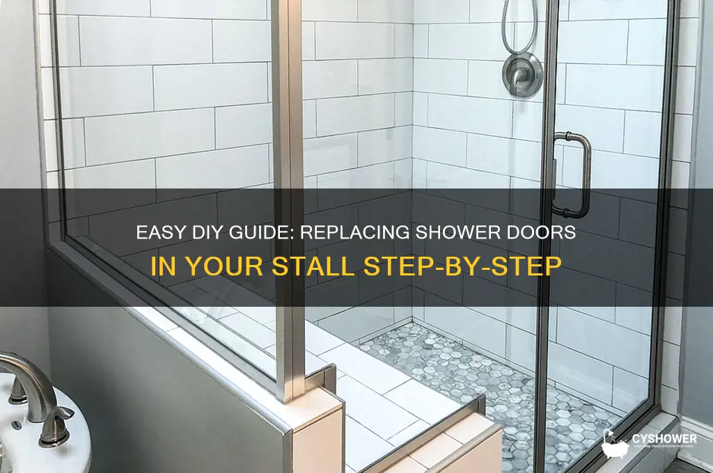 how to replace shower doors in a stall