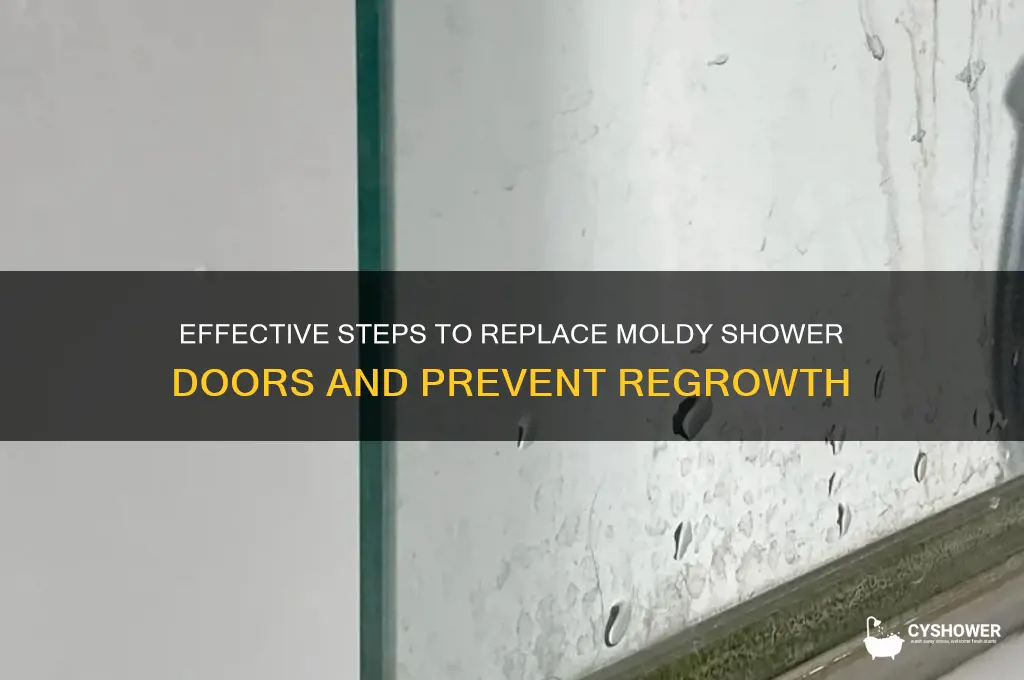 how to replace shower doors mold