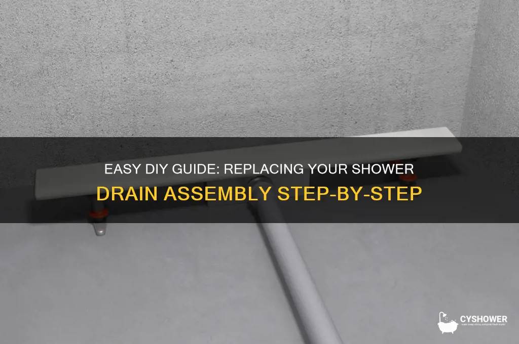 how to replace shower drain assembly