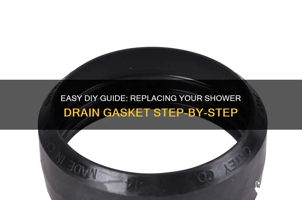 how to replace shower drain gasket