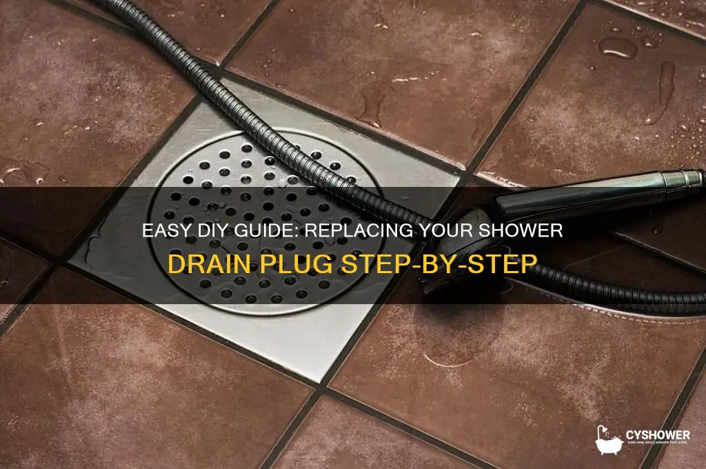 how to replace shower drain plug