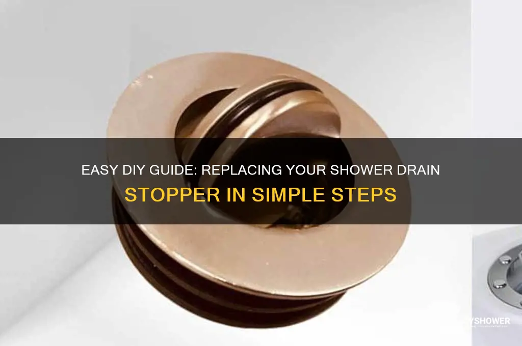 how to replace shower drain stopper