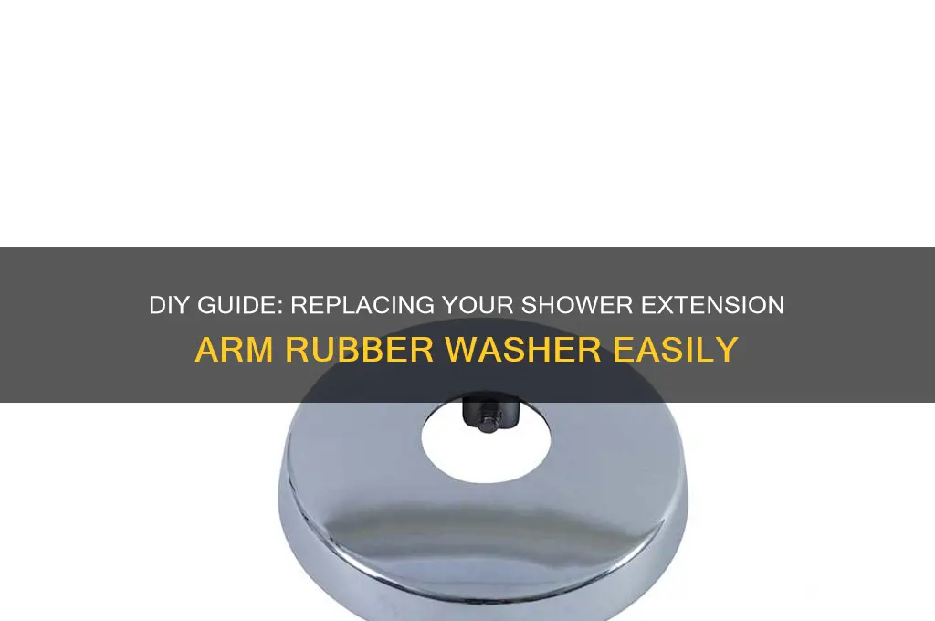 how to replace shower extension arm rubber washer