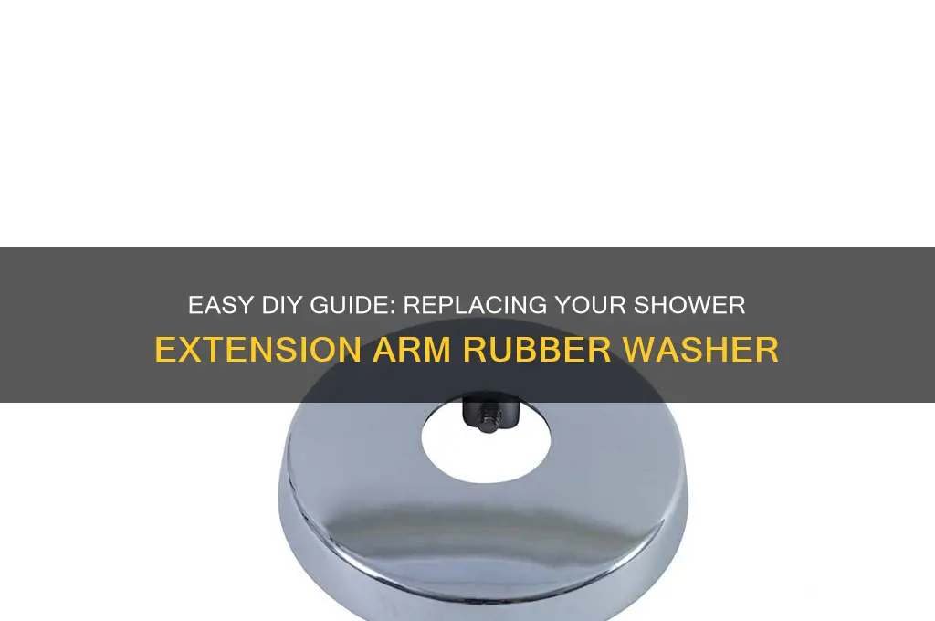 how to replace shower extension arm rubber whaser