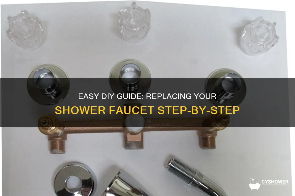 how to replace shower facet